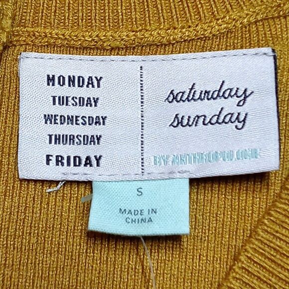 NWT Anthropologie Saturday/Sunday Chrissy Tunic Sweater Mini Dress - Size Small - Picture 5 of 8